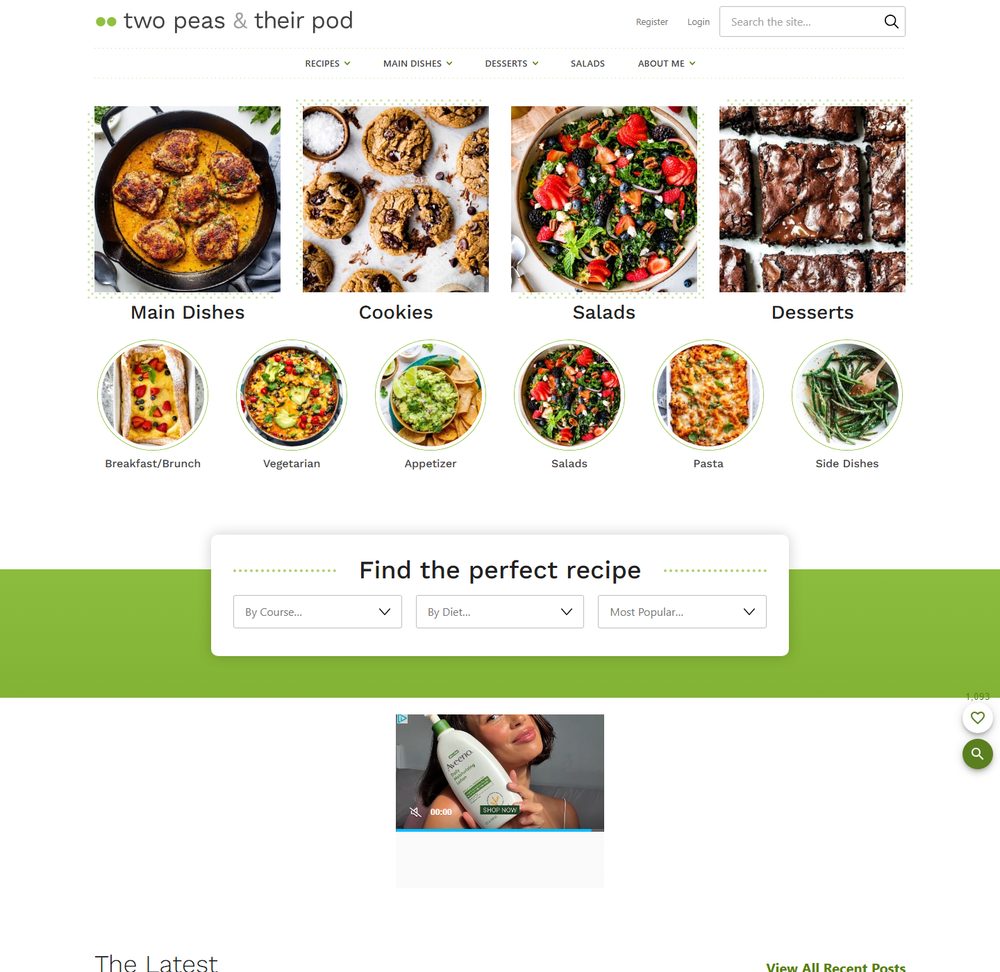 Two Peas and Their Pod homepage