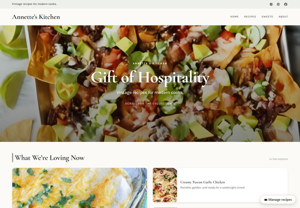 Gift of Hospitality style reference