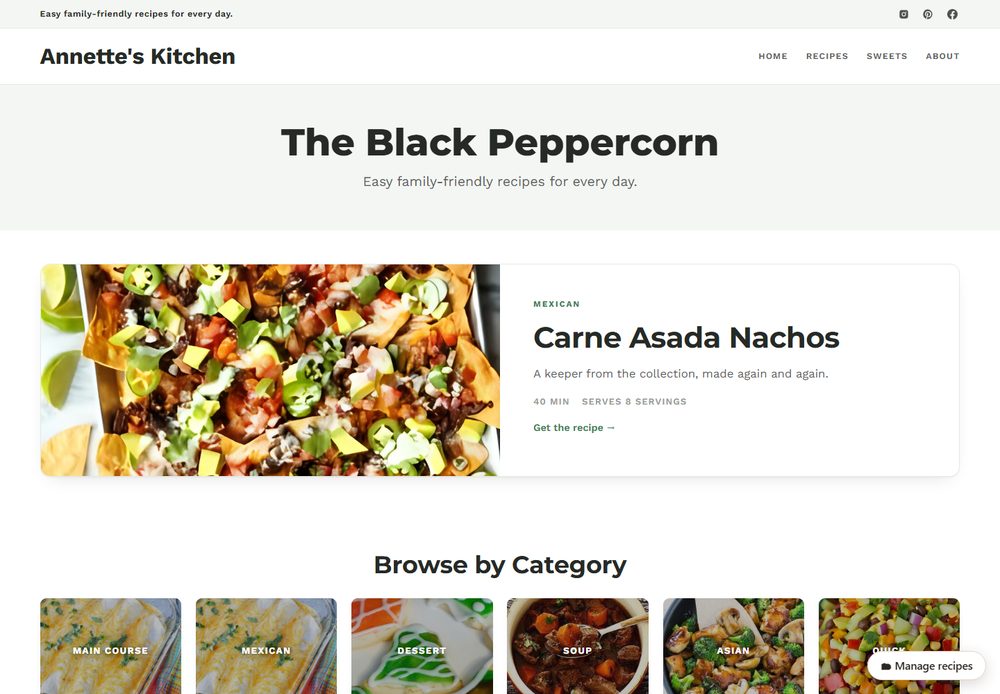 The Black Peppercorn style reference