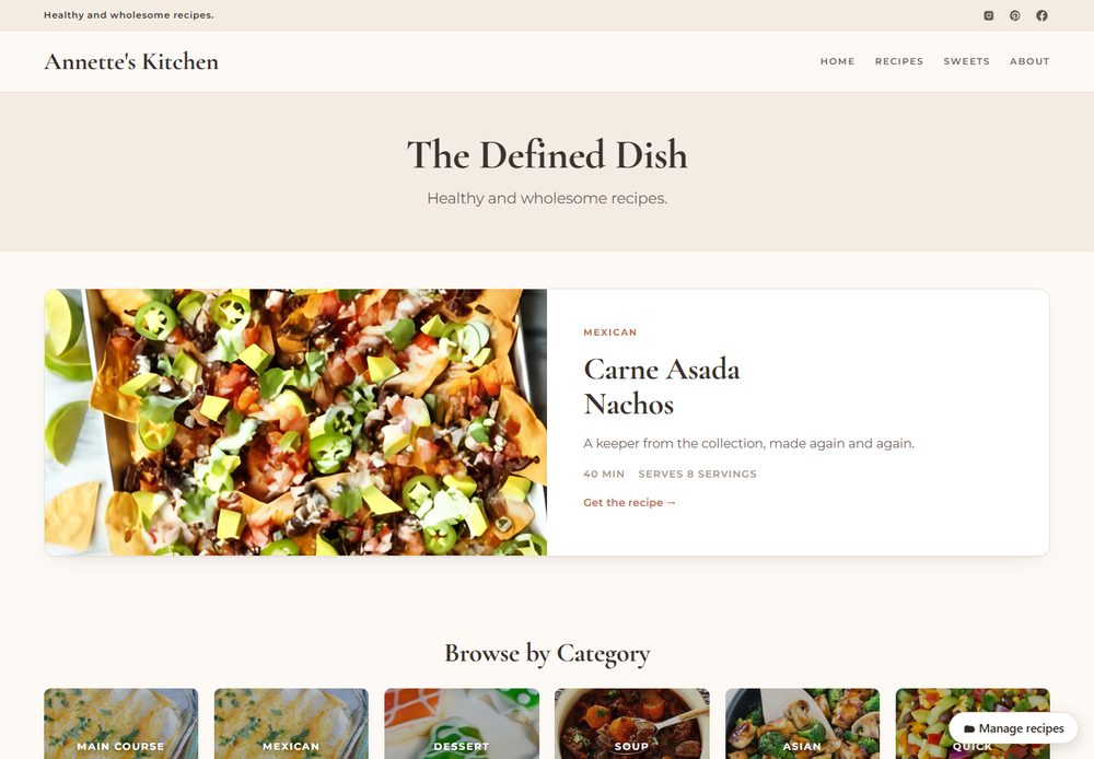 The Defined Dish style reference